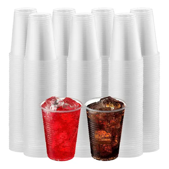 Vaso Plástico Desechable 50 Unidades 200 Cc Color Transparen