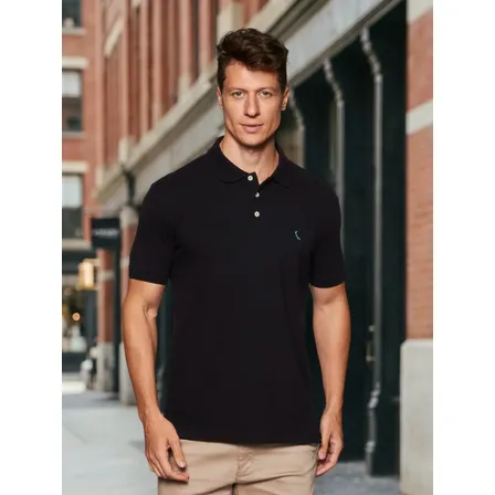 Polo Piquet Basica Reserva Masculino Preto N/a G Lisa