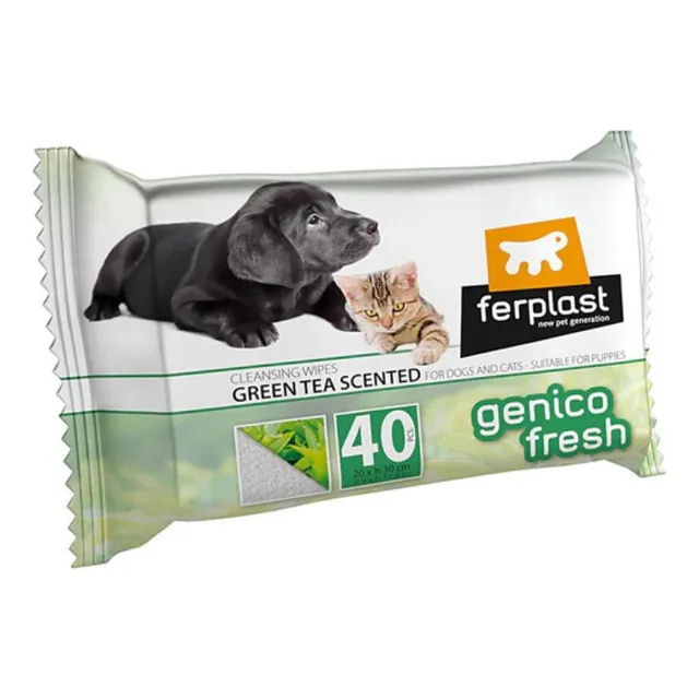 Toallas Húmedas Ferplast Genico Fresh Glove - 40 Unidades