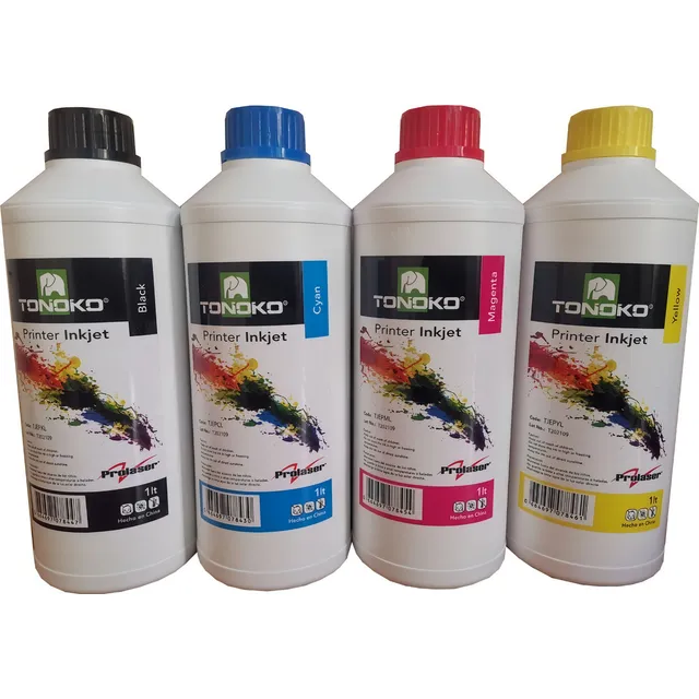 Tinta Tonoko T664 L375 L380 L395 4 litros Cymk