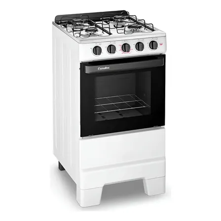 Fogão Esmaltec Ideal POP 4 Bocas de Gás Branco 50L