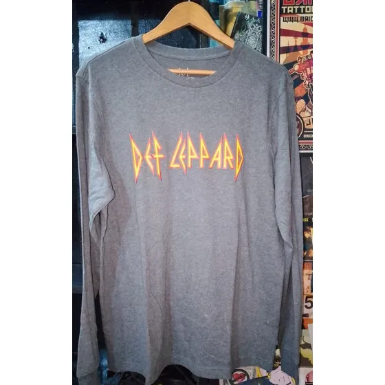 Suéter Rock Def Leppard (logos Record)
