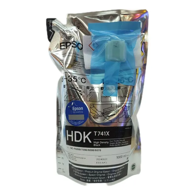 Tinta Sublimacion Epson Uc Ds F6200/7200/9200 C M Y Hdk T741 Tinta Negro