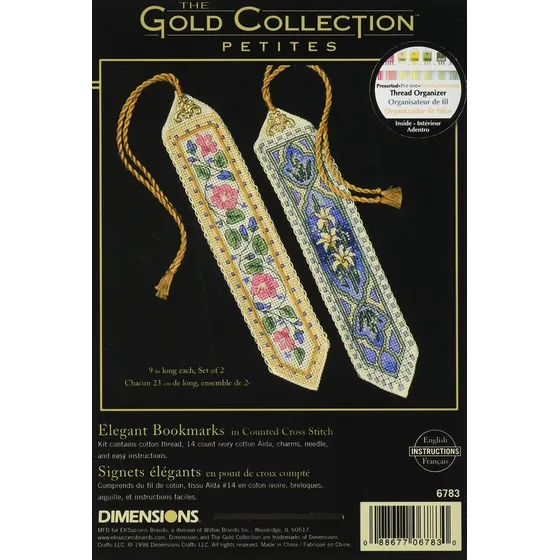 Gold Collection Marcador Punto Cruz Diseño Kit-9 Largo 14 Ct