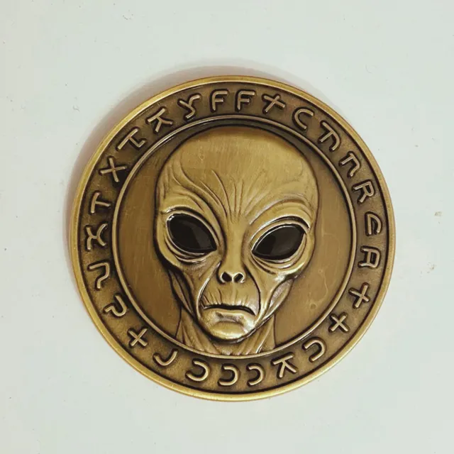 Moneda Conmemorativa De Alienígena , De Colección 3d