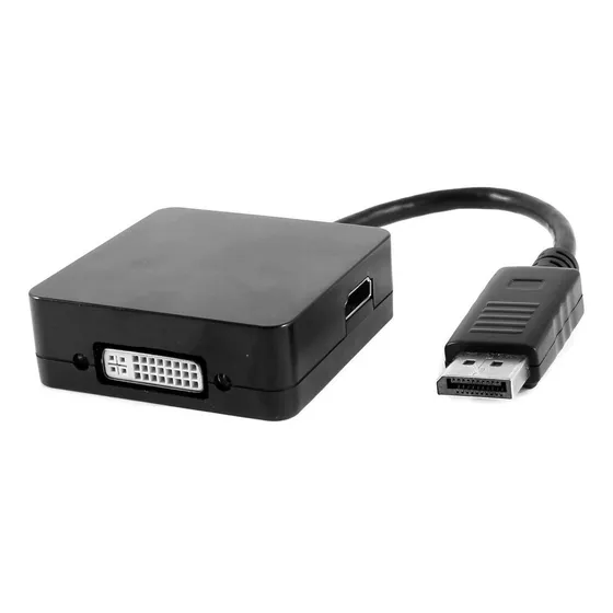 Qtqgoitem Negro 3 1 Puerto Dp Dvi-i 24+5 Pin Hdmi Display