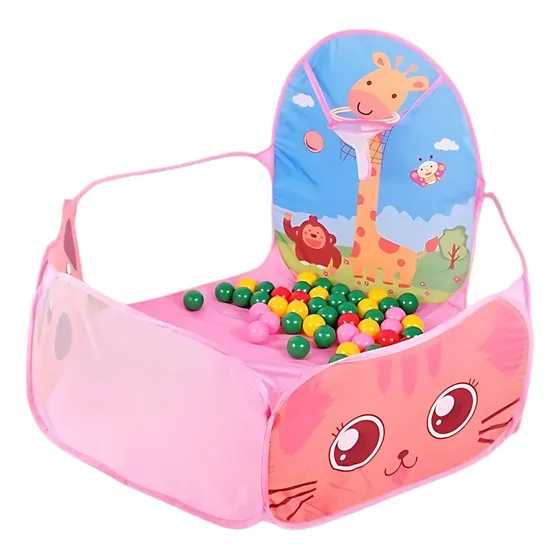 Piscina De Pelota Con Aro De Encestar