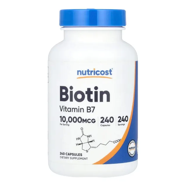 Nutricost Biotina Cápsulas 1000 Mcg 120 Unidades
