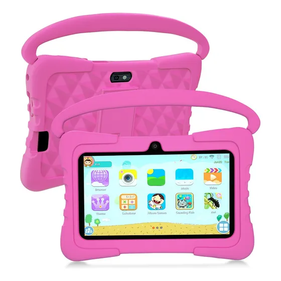 Tableta Infantil De 7 Pulgadas, 4 Gb Y 64 Gb Con Funda
