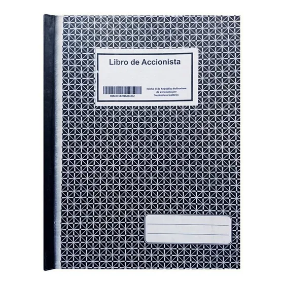 Libro De Accionistas Empastado 50 Folios 