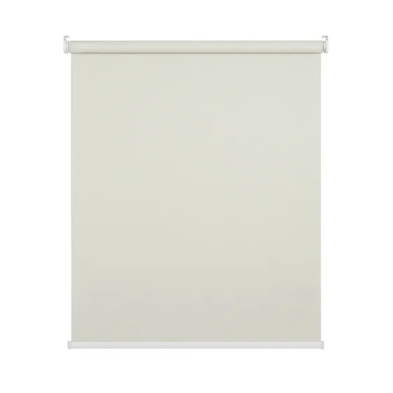 Cortina Roller Blackout 1 Paño 200 X 240 Cm Sin Cenefa Crema Manzana Guiza
