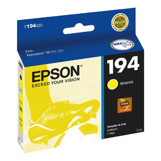 Cartucho De Tinta Epson Amarelo P/ Stylus T194420 Xp-104/204 Cartucho De Tinta Epson Amarelo P/ Stylus T194420 Xp-104/204