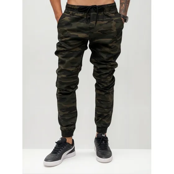 Calça Jogger Masculina Sarja E Jeans Com Lycra