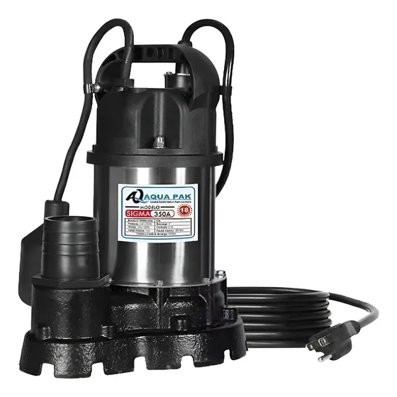 Bomba Sumergible Aquapak Serie Sigma 1 Hp 115 V