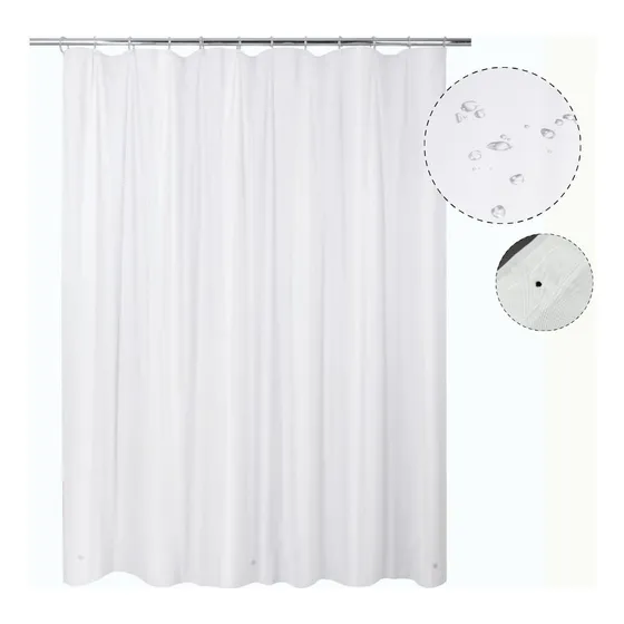 Protector Plástico Para Cortina De Baño 100 Micrones Grueso Liso Eliplast Protector 003