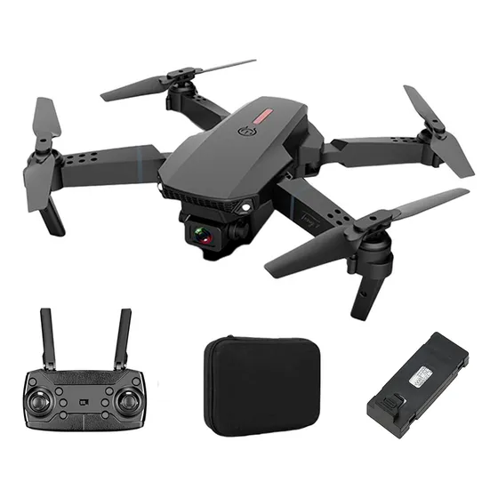 Mini Drone Smart Tech Premium E88 Camara Simple Con Cámara Negro 2.4ghz 1 Batería