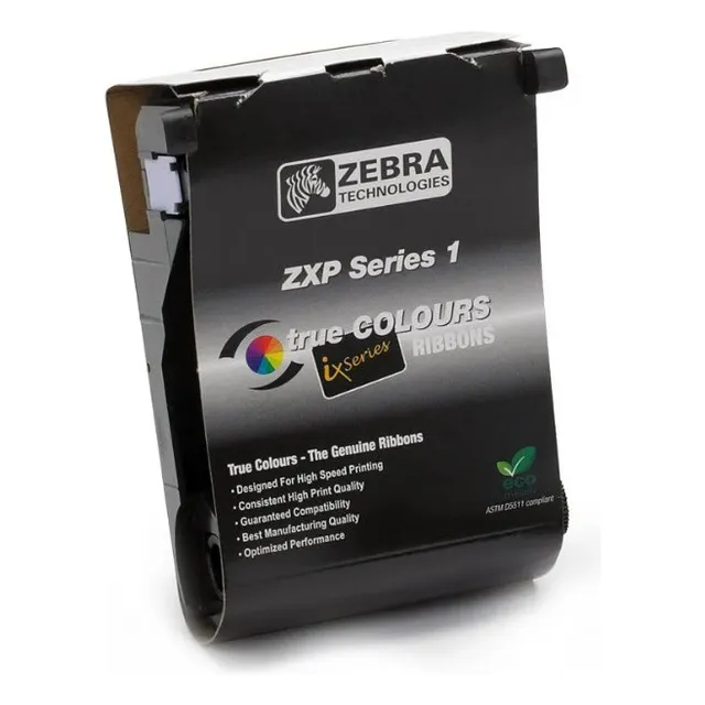 Cinta negra 1.000 Impr para Zebra Zxp1 Código: 800011-101