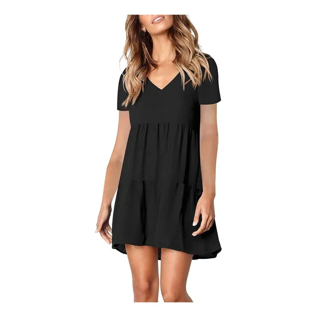 Nuevo Vestido Otoño Verano Para Mujer 2022 Moda Volante Alto