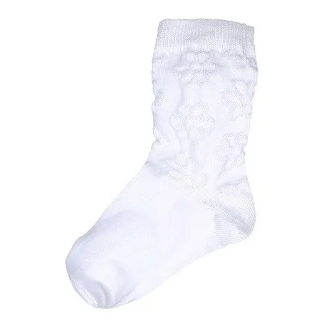 Medias Con Bordados Para Niñas Socks Blanco