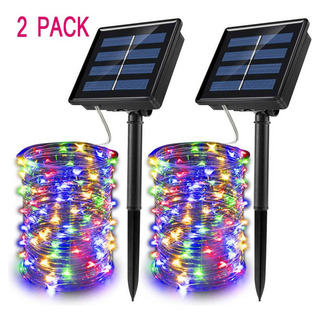 P Luces Led Cadena Solar De 30 M Para Navidad Paquete 2pcs P Luces Led Cadena Solar De 30 M Para Navidad Paquete 2pcs