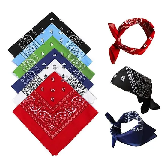 Bandana Pañoleta Pañuelo Estampado Clasico Unisex 55 X 55cm
