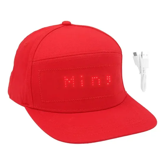 Gorras Led Con Display Programables Bluetooth