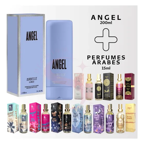 Creme Corporal Perfumado Angel + Perfume Árabe 15ml Escolha