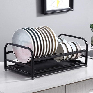 Escurridor Seca Platos Con Bandeja Metálico Color Negro Pontec Esc100 Escurridor Seca Platos Con Bandeja Metálico Color Negro Pontec Esc100