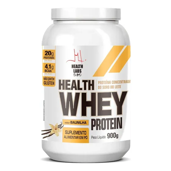 Whey Protein Health Labs 900g Sabor Baunilha