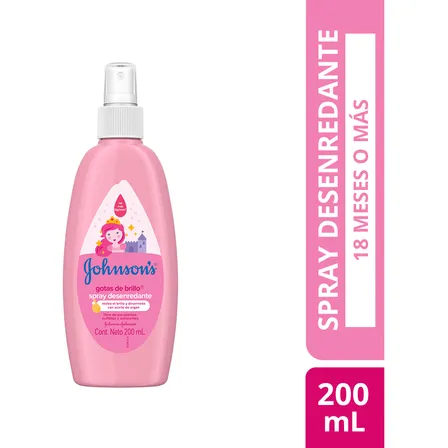 Spray para peinar para niños JOHNSON'S® GOTAS DE BRILLO® x 200 ml