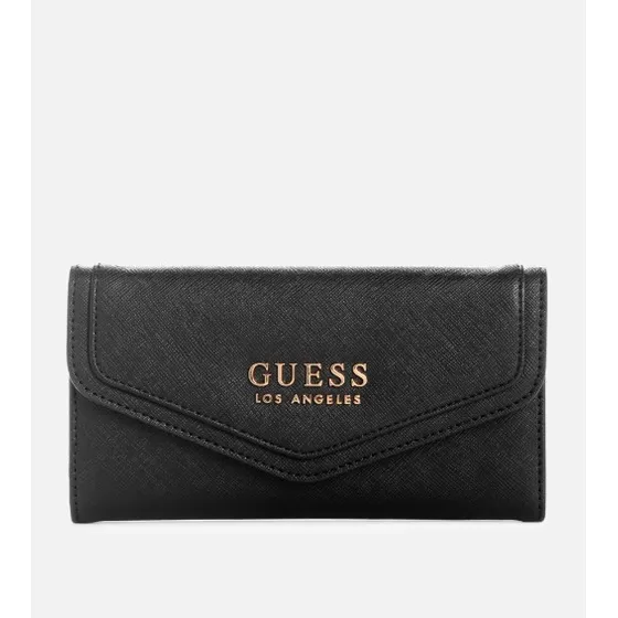 Monedero Guess Original Dama Modelo Hartland Negro