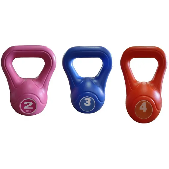 Pesas Rusas Kettlebel Pvc Combo 2-3-4 Kilos