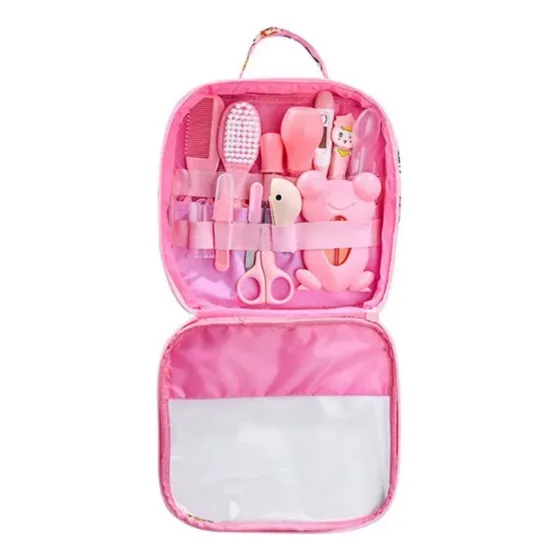 Set Higiene Bebé Cuidado Salud Kit 14 Piezas Completo Color rosado Una Ganga