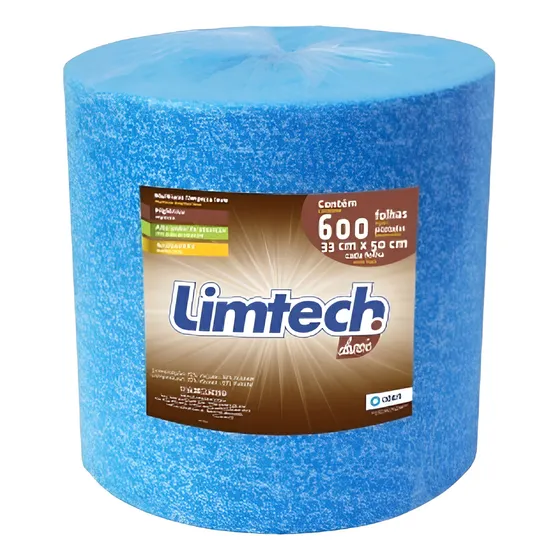 Pano Multiuso Limtech - 33cm X 300m - 600 Folhas - 45g/m²