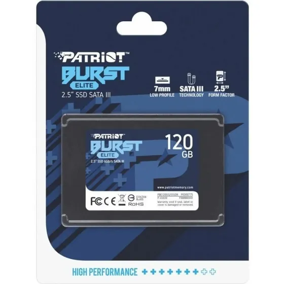 Disco Duro Patriot Solido 120gb Ssd 2.5 Sata 3 Burst Elite