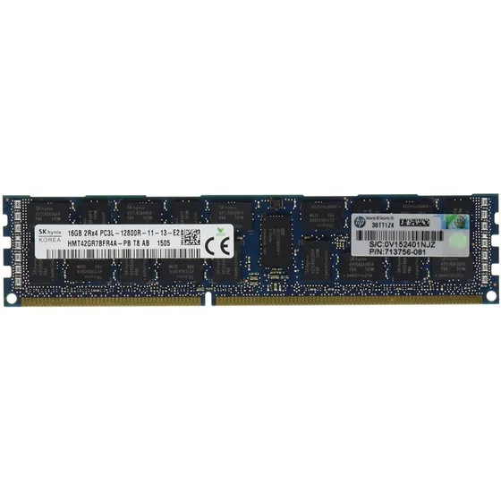 Memoria Hp 16gb 2rx4 Pc3l-12800r-11 Kit.