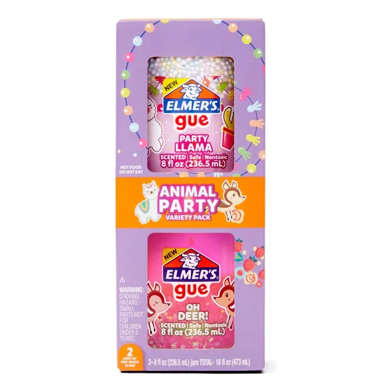 2 Slimes Elmers Gue Listos Para Usar Animal Party X 236.5ml