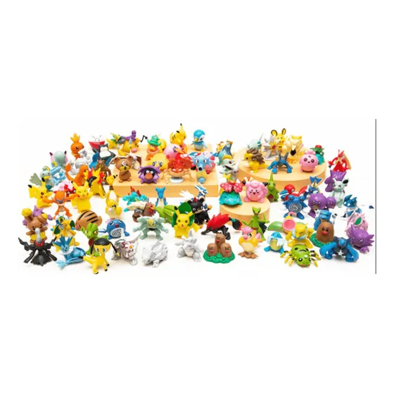 Pokémon Kit 24 Miniaturas Sem Repetições Brinquedo Coleção