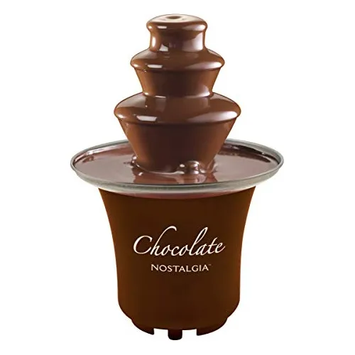 Fuente Fondue Chocolate Electrica 3 Niveles 230ml Acero Inox