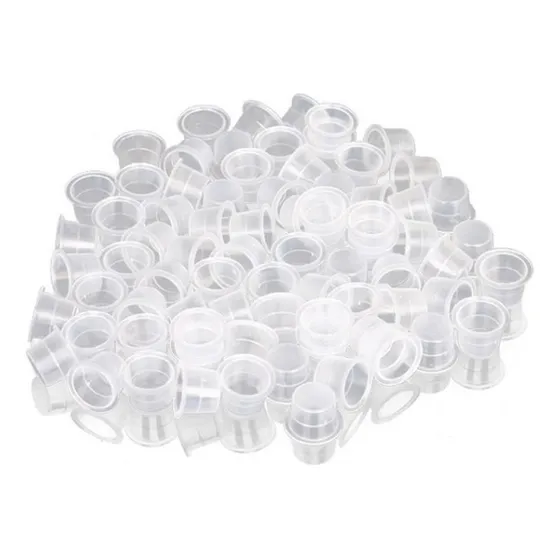 Vasos Para Tinta Microblanding Micro Pigmentación * 100 Unds Color Transparente