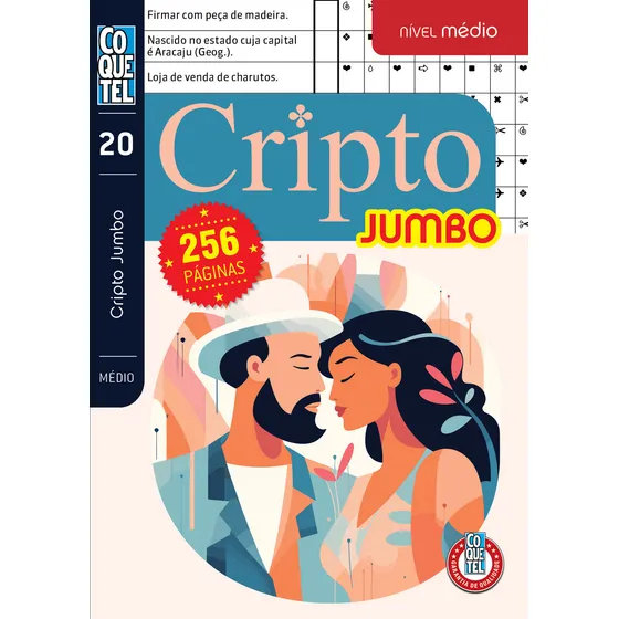 Livro Coquetel Jumbo Cripto Nível Médio Ed 20, De Editora Coquetel. Editorial Coquetel - Nf, Capa Mole, Edição 20 Em Português, 2025