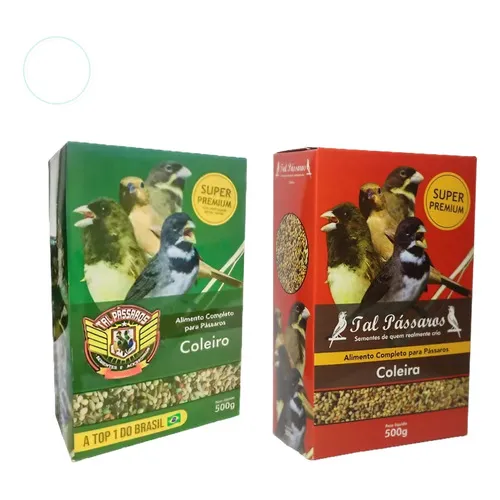 Kit Mistura Coleiro Tal Pássaro Mistura Alcon Verde Premium