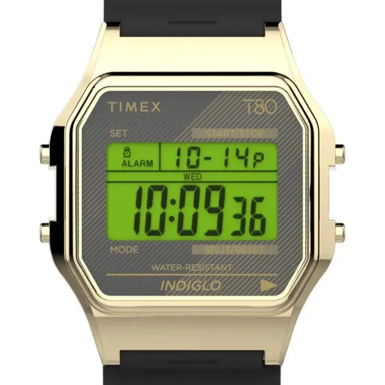 Reloj Timex Unisex Tw2v41000 Negro Dorado Negro