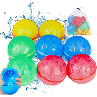 8pcs Globos De Agua Reutilizables De Llenado Rápido 8pcs Globos De Agua Reutilizables De Llenado Rápido