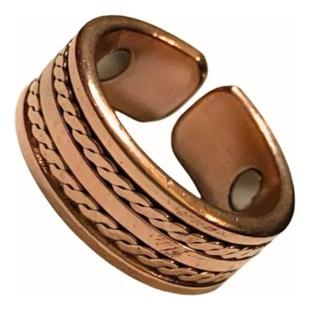 Anillo Magnético Vital De Cobre Puro Unisex
