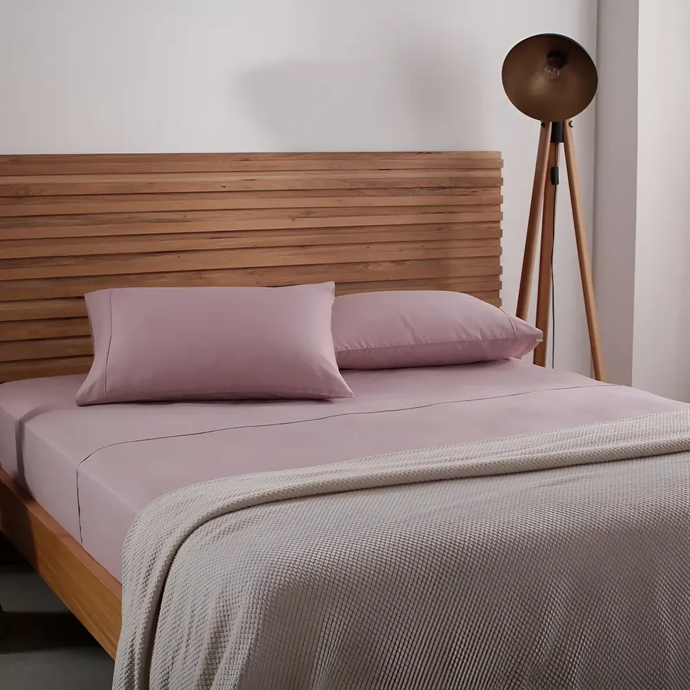 Jogo De Cama Casal Buddemeyer Cotton Essential Cor Rosa-004