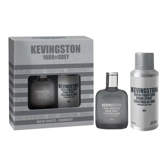 Pack Perfume Kevingston 1989 Grey +desodorante Ideal Regalo 