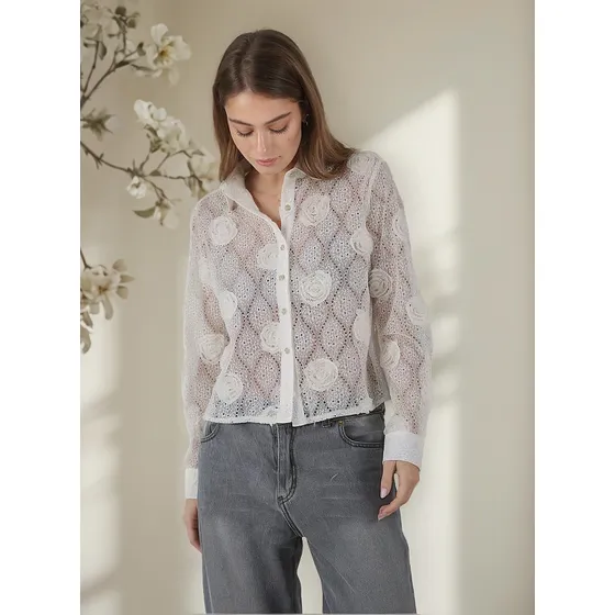 Camisa Premium London Broderie Bordada Guk70017 Arizona