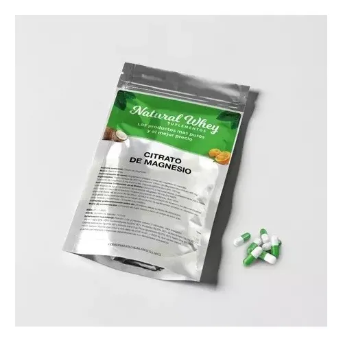 Citrato De Magnesio Puro 60 Capsulas Natural Whey