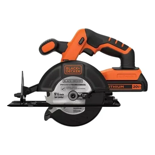 Sierra Circular Inalámbrica 20v Max - 5-1/2 Black+decker